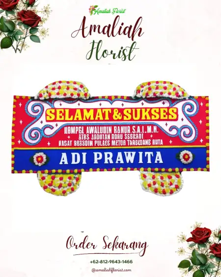 Papan Bunga Ucapan Selamat Tukinggedong